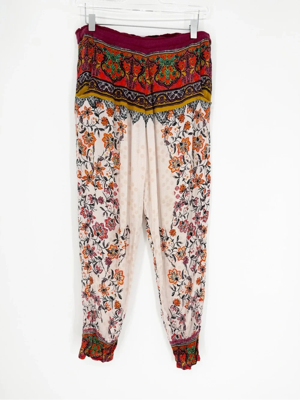 Free People Pull On Harmen Pants Women's Size S Dreamy Print Boho Chic